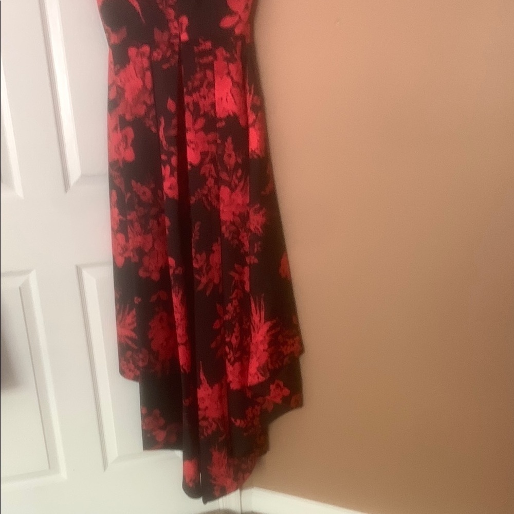 Calvin Klein Black and Red Floral Dress - Picture 7 of 8